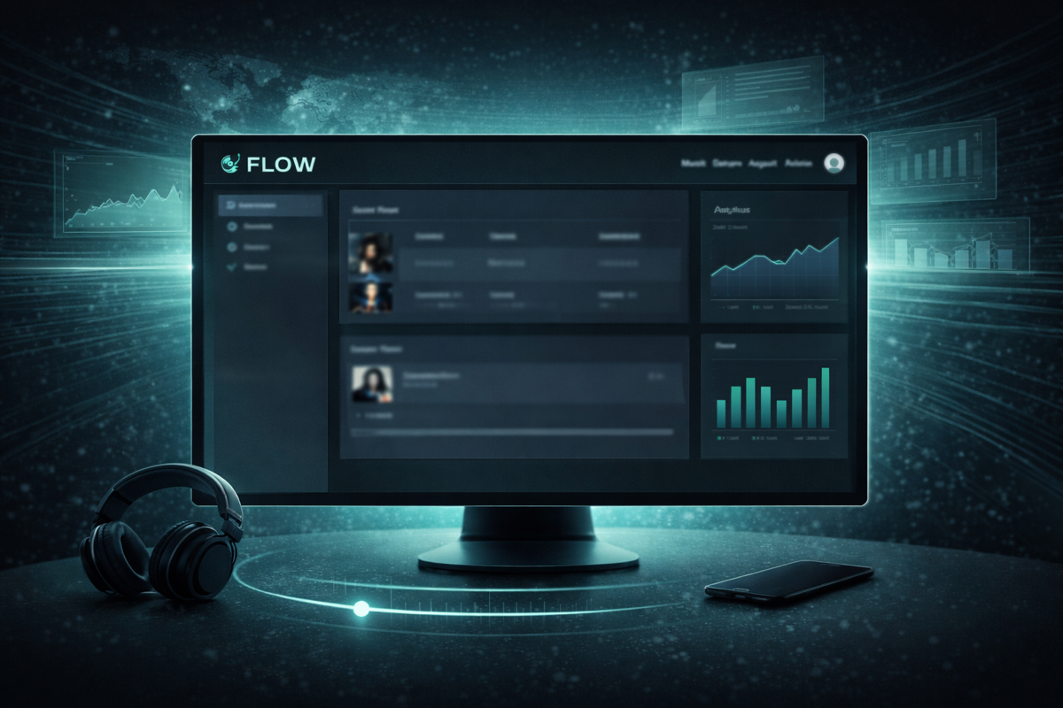 FLOW Platform - Artist Management Dashboard